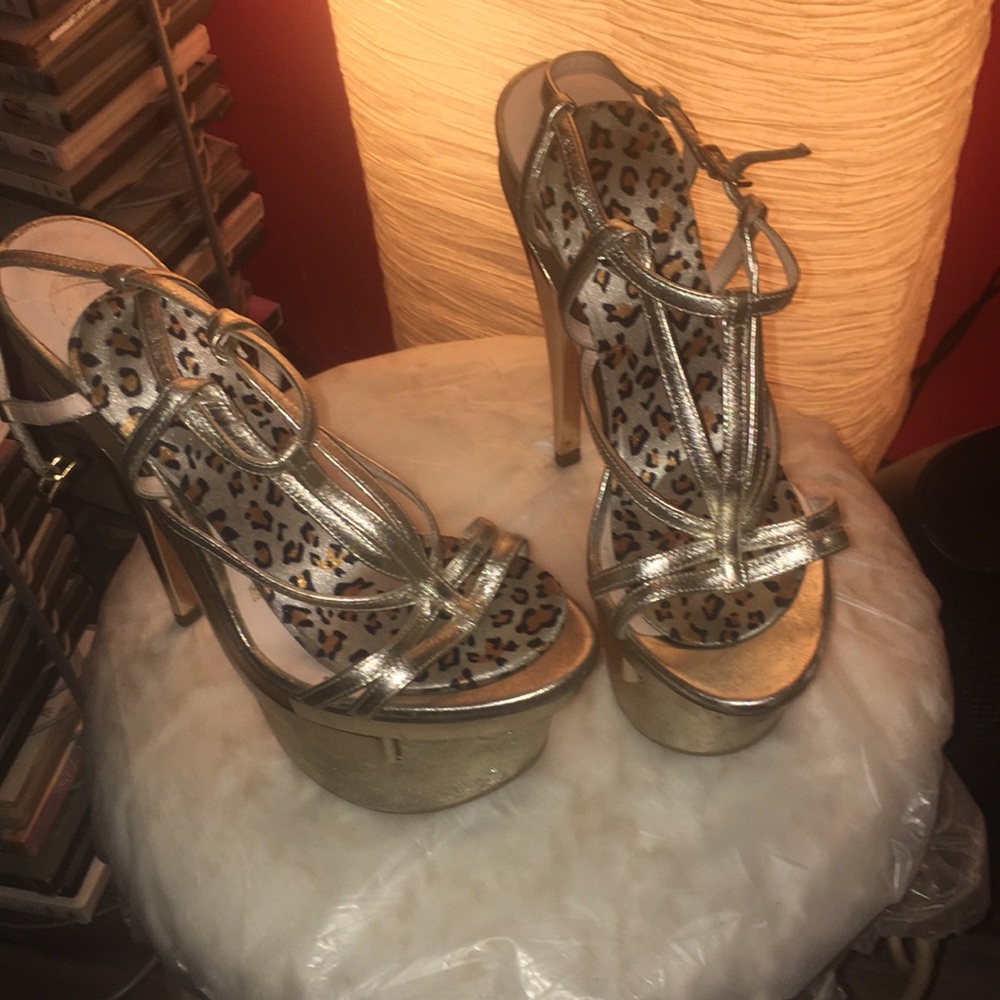 Versace triple platform heels